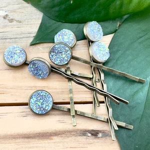 Icicle Druzy Bobby Pins