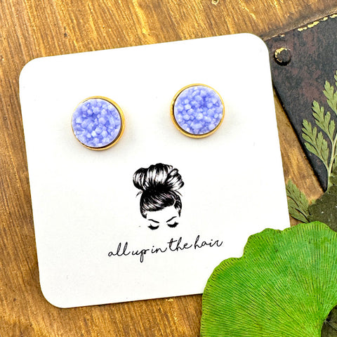 Mist Druzy Earrings