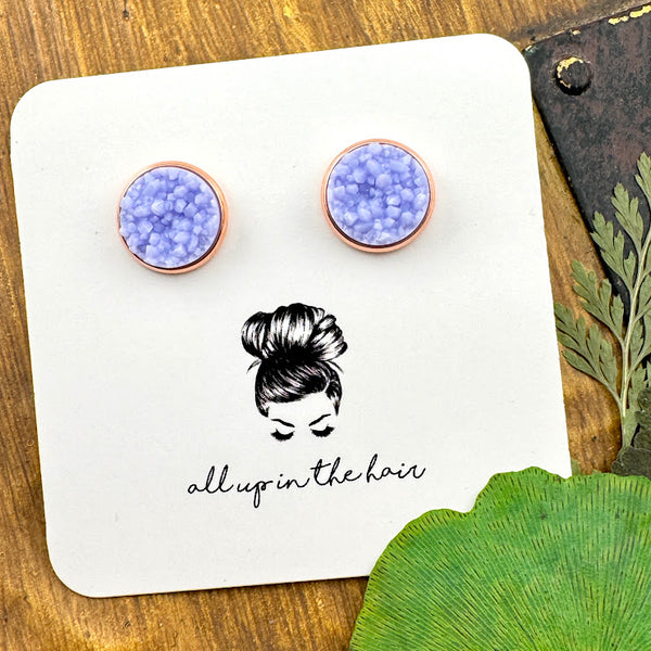 Mist Druzy Earrings