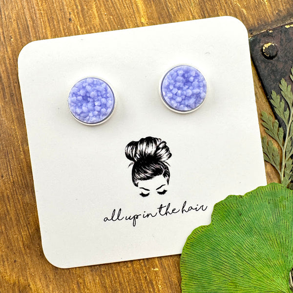 Mist Druzy Earrings