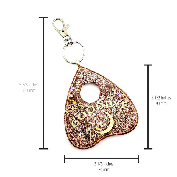 Orange Galaxy Planchette Keychain